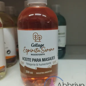 Aceite Masajes Espíritu Sereno Maderoterapia x 250 cc – Collage