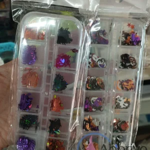 Strass de uñas caja Halloween