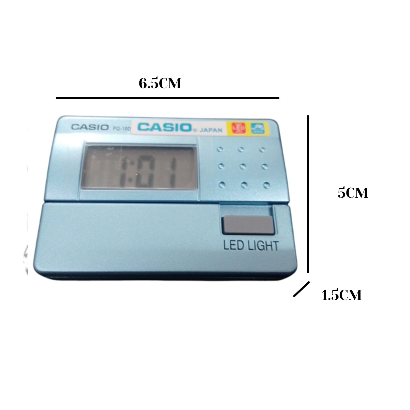 Reloj Despertador Casio Digital Bolsillo PQ-10D - Imagen 2