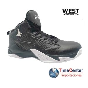 Zapatos Deportivos West Basketball Hombre JX8621M1 Color Negro y Blanco