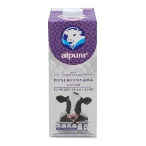 Leche Alpura Deslactosada 1 L caja con 12 piezas