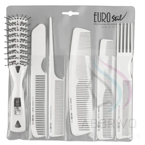 Estuche 5 peines profesionales + 1 esqueleto 50952/B – Eurostil